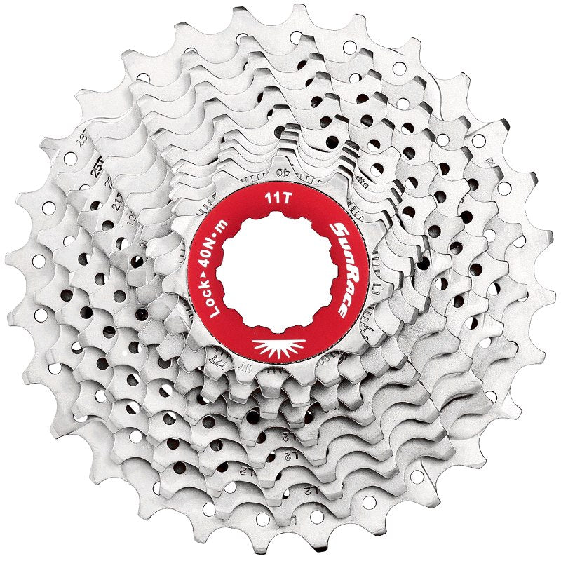 SunRace CSRX1 11-fach Kassette / 11-28 Zähne - Silber