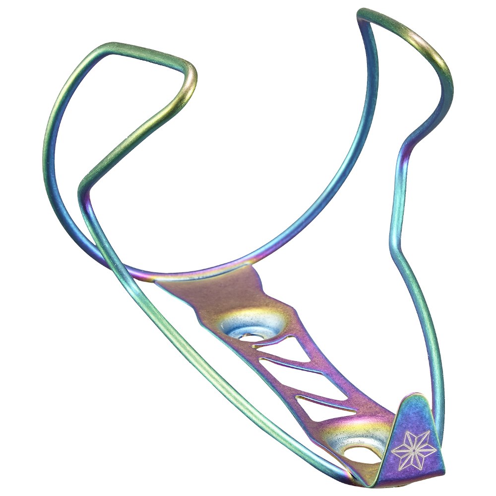 Supacaz TiFly Cage Titanium Flaschenhalter Petrol / Oil Slick