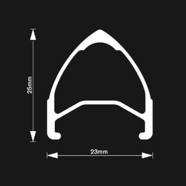 H+Son Archetype Hohlkammer Felge 28" 700c - Schwarz