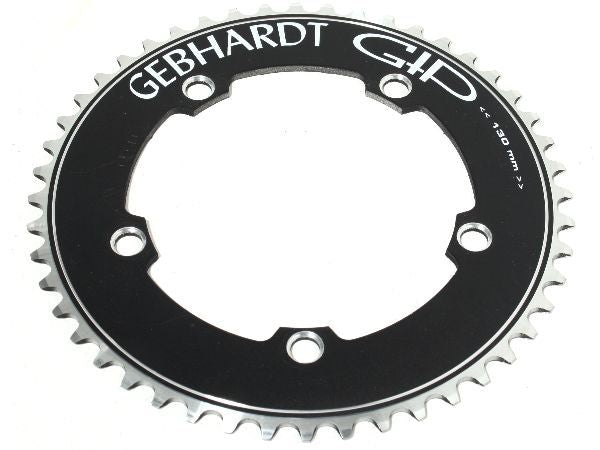 Gebhardt Track CNC Bahn-Kettenblatt 130mm - 1/2" x 1/8" - Schwarz