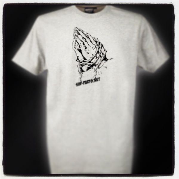 SM-Parts T-Shirt "Praying Hands" Grau