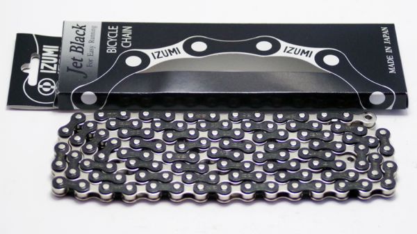 Izumi Jet Black Track Chain Bahn Kette 1/2 x 1/8"