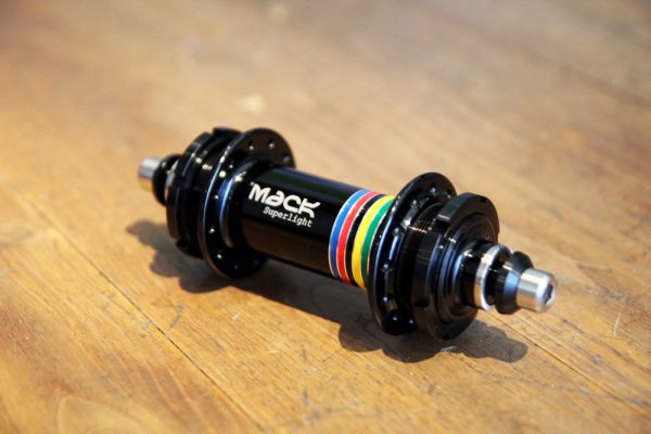 MACK HUBS Superlight Track Hinterrad Nabe Niederflansch - Schwarz