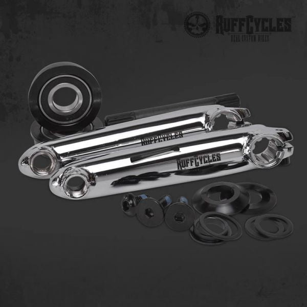Ruff-Cycles 3-tlg. Kurbelgarnitur 140mm - Industrielager - Silber