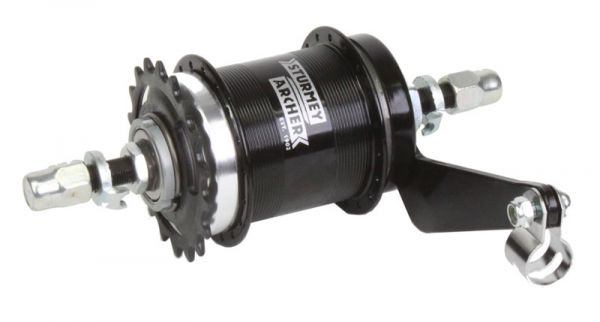 Sturmey Archer S2C Duomatic 2-Gang Hinterradnabe - Schwarz