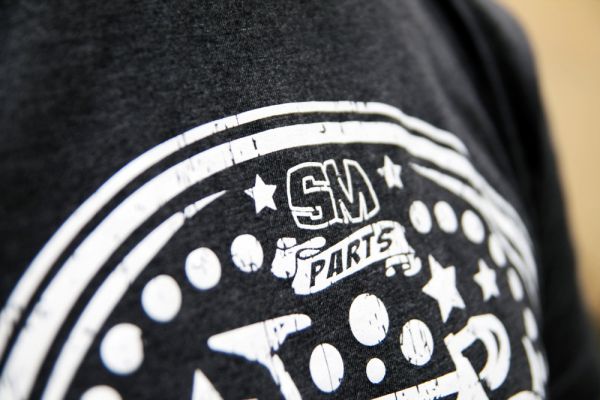 SM-Parts T-Shirt "Skull" Heather Grey