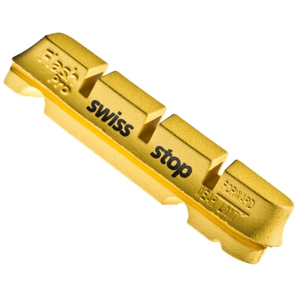 SwissStop FLASH PRO Yellow King (Gelb) Bremsbeläge für Carbon - (2 Paar/4Stück)
