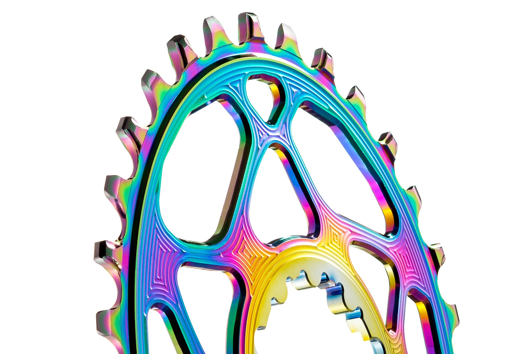 absoluteBLACK SRAM Direct-Mount, Boost (148) chainring oval 36teeth - PVD rainbow