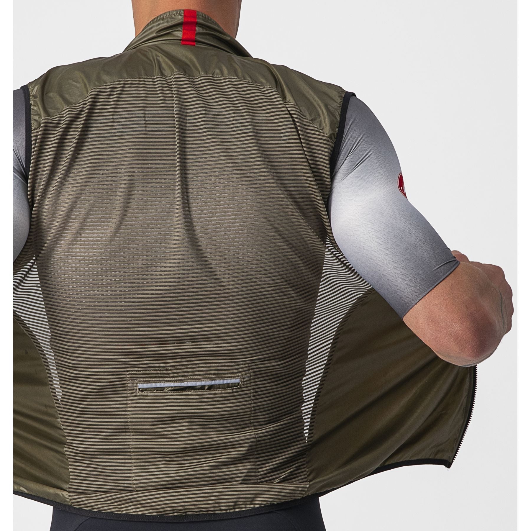 Castelli ARIA VEST, Moss Brown - Windweste