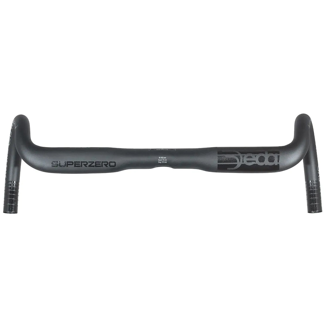 Deda SuperZero Gravel DCR Aluminium Ergo Drop Bar Lenker 31,7mm - Polish on Black