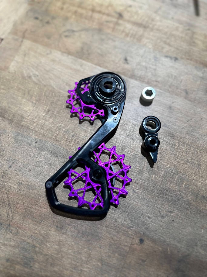 Garbaruk Schaltwerk Käfig / Derailleur Cage + Pulleys Kit, für SRAM Force AXS 12s