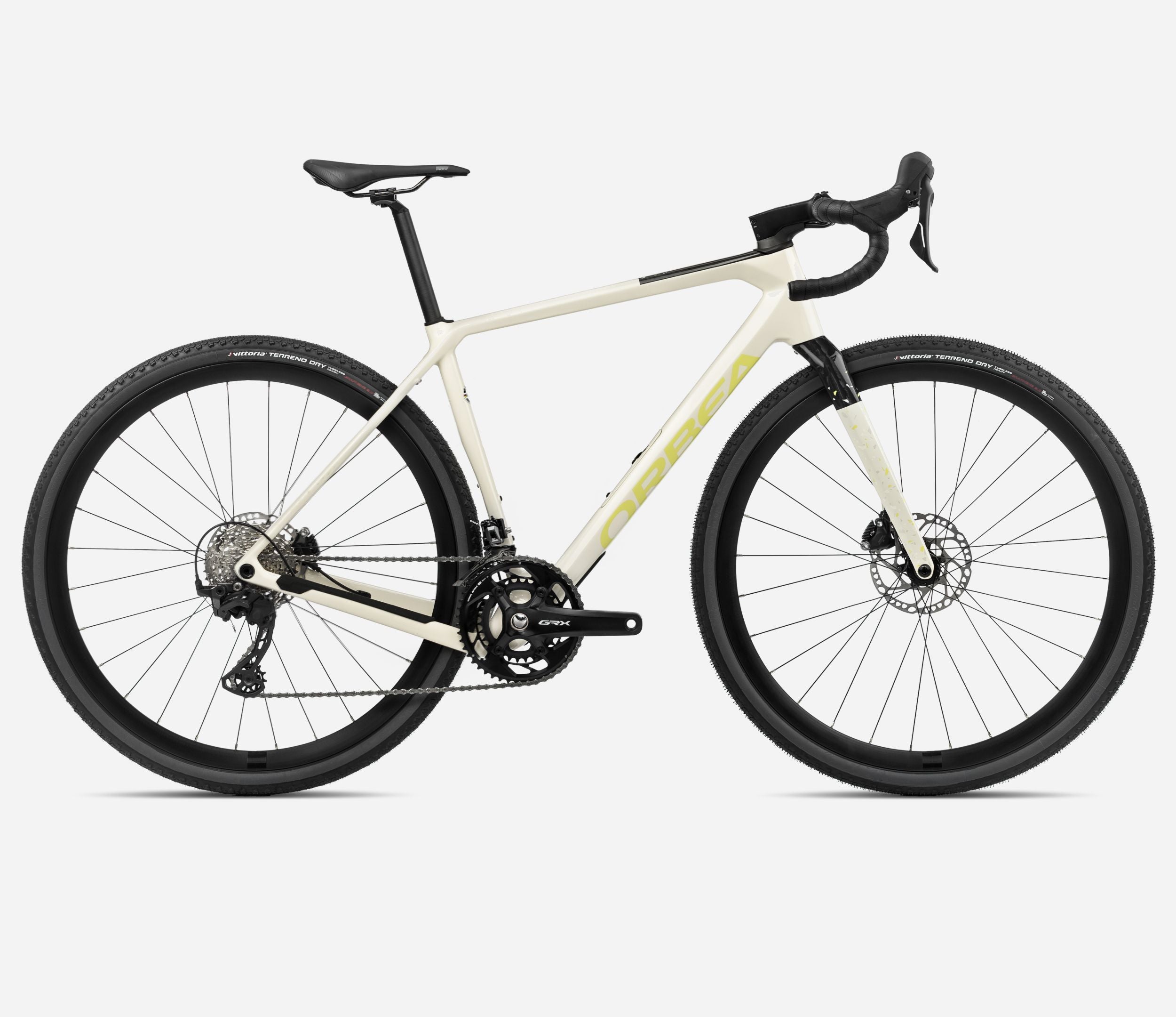 Orbea TERRA M30TEAM 2x12 Carbon, Ivory White/ Spicy Lime