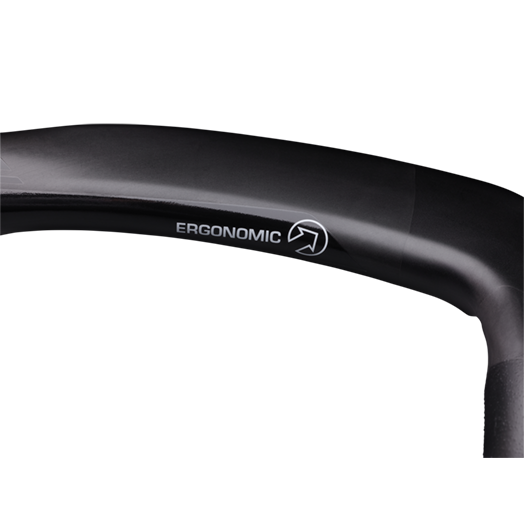 PRO PLT Ergo Carbon Drop Bar 31.8mm - Schwarz