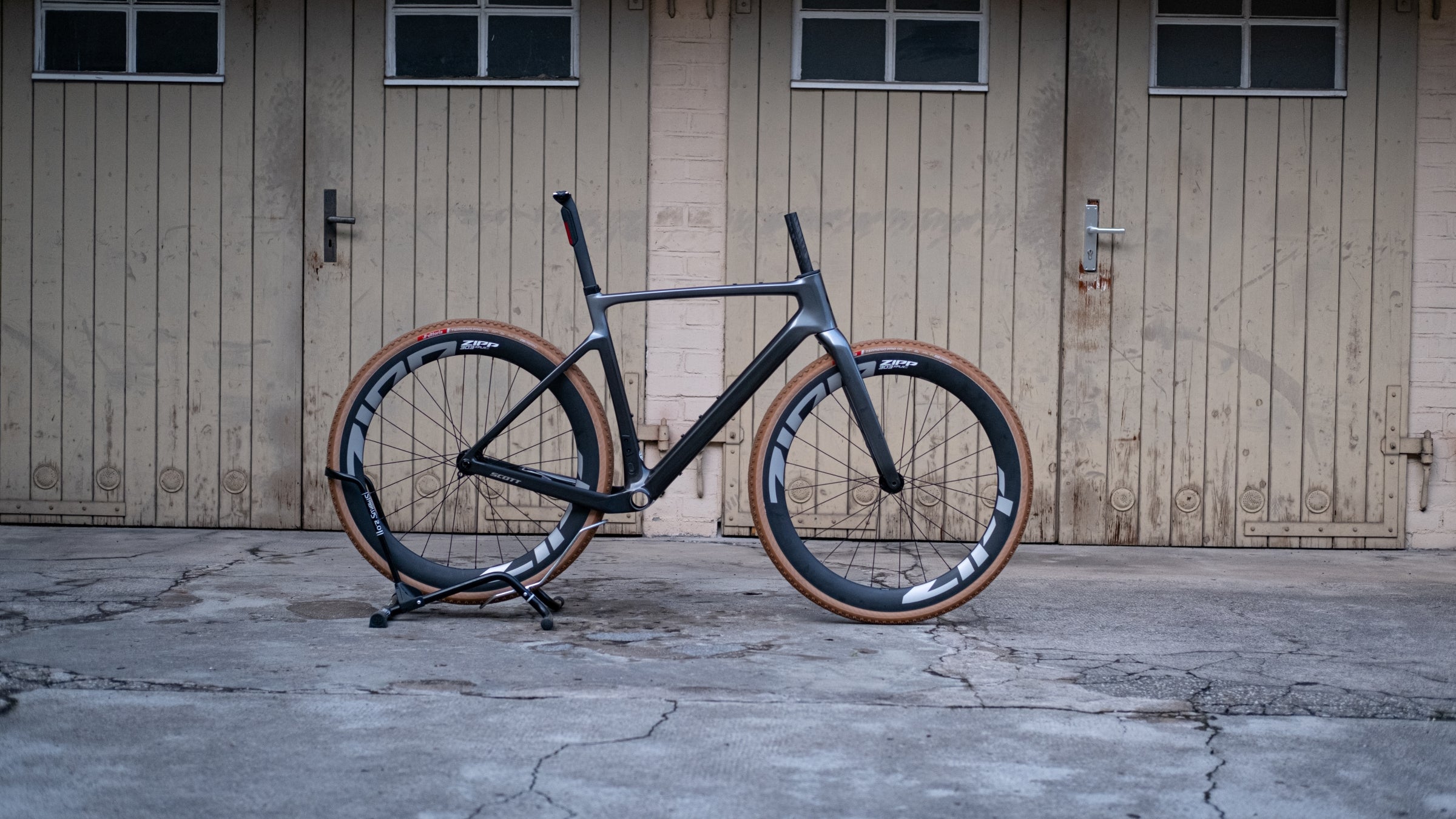 Scott Addict Gravel RC HMF Carbon Rahmen-Set - Chrome Silver