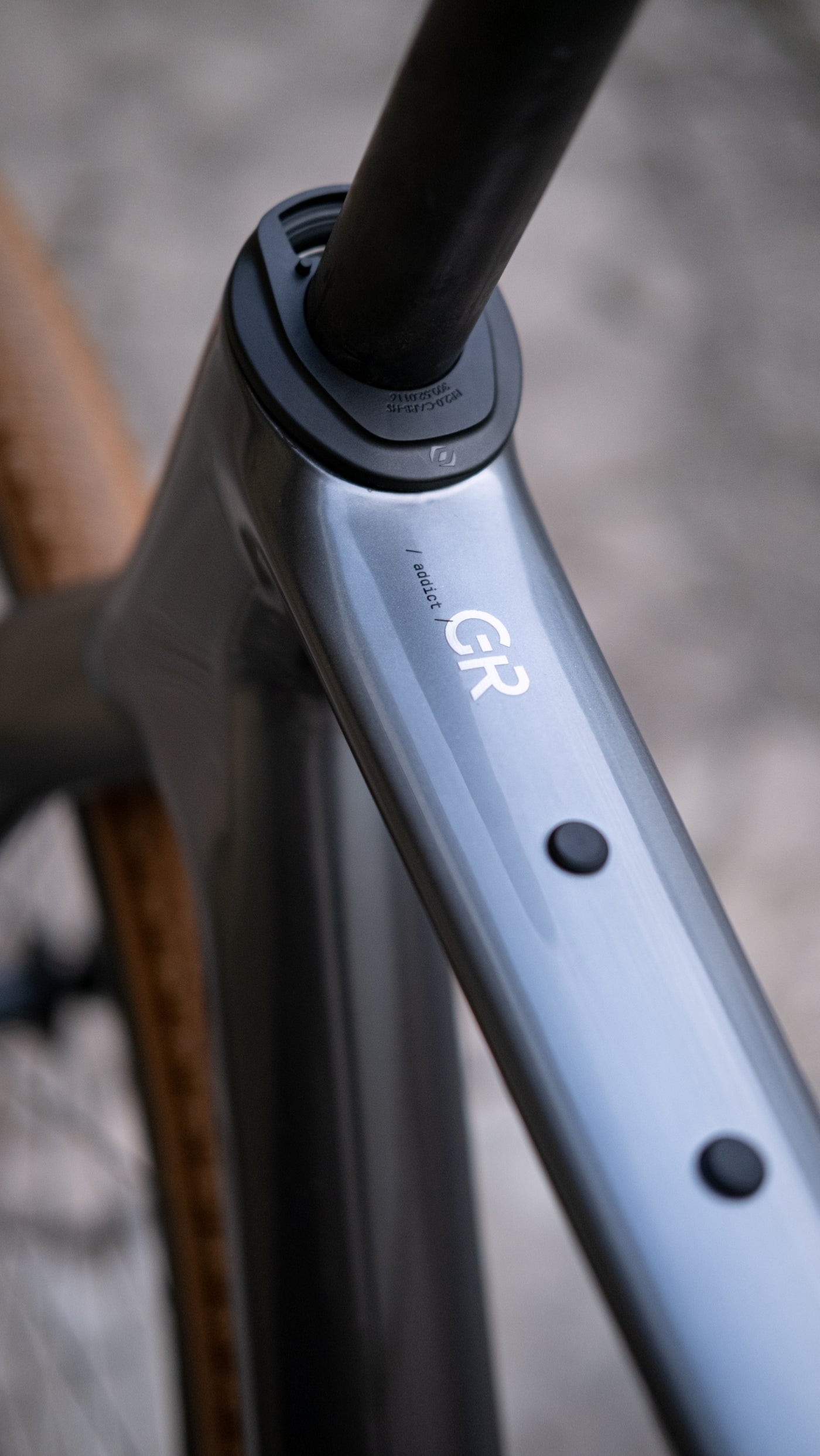 Scott Addict Gravel RC HMF Carbon Rahmen-Set - Chrome Silver