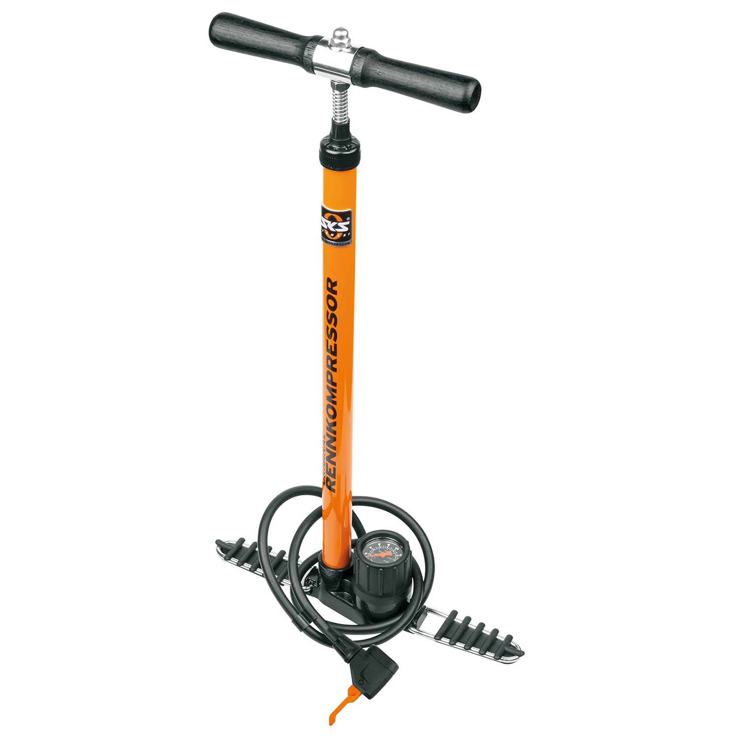SKS Rennkompressor Standpumpe MULTI VALVE-Kopf „MV EASY“ (AV, SV, DV)
