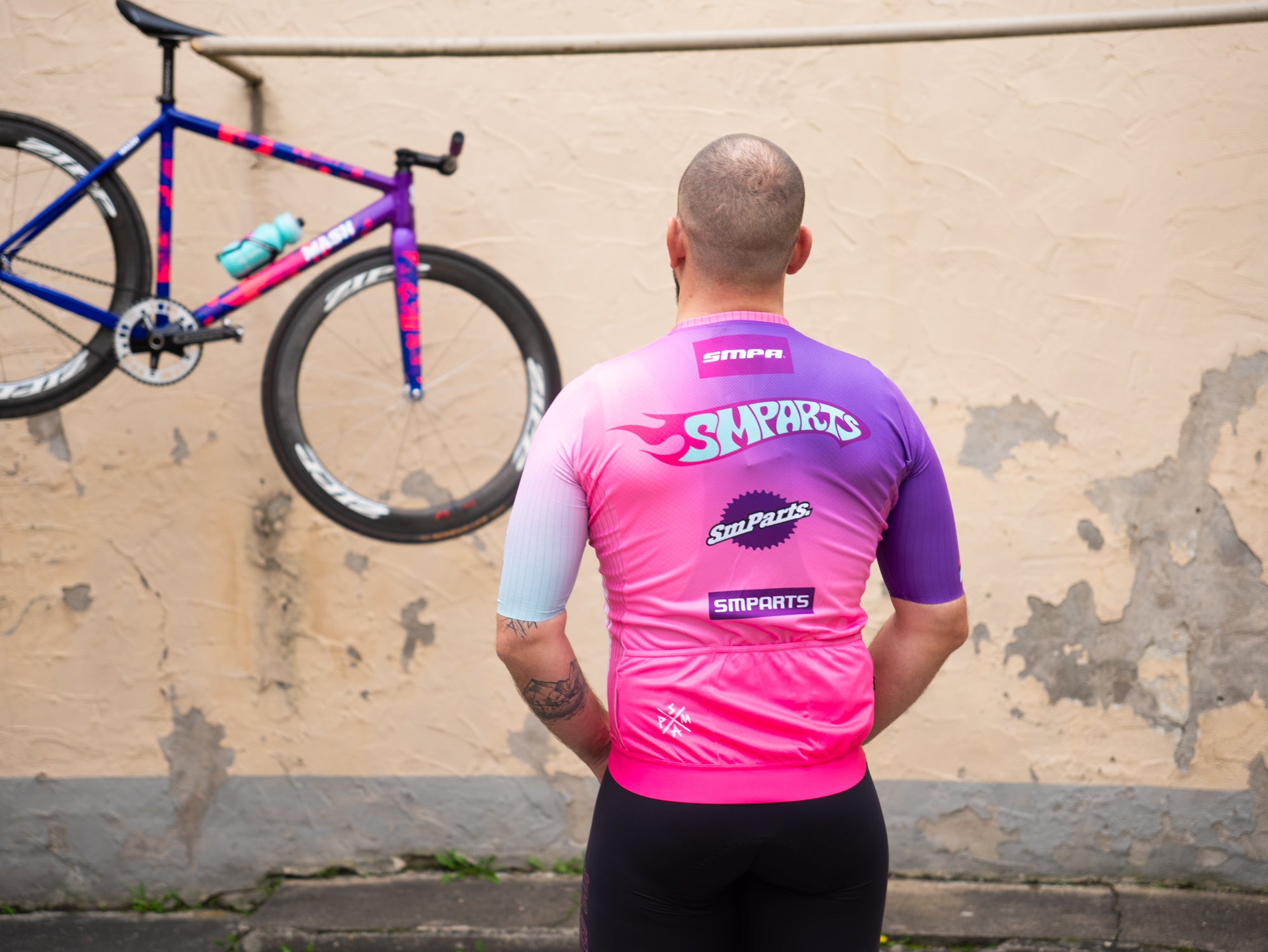 SMParts. Aero Race Kurzarm Trikot - Purple/Pink