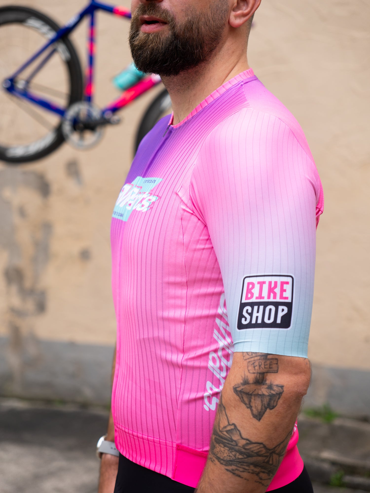 SMParts. Aero Race Short Sleeve Jersey - Purple/Pink