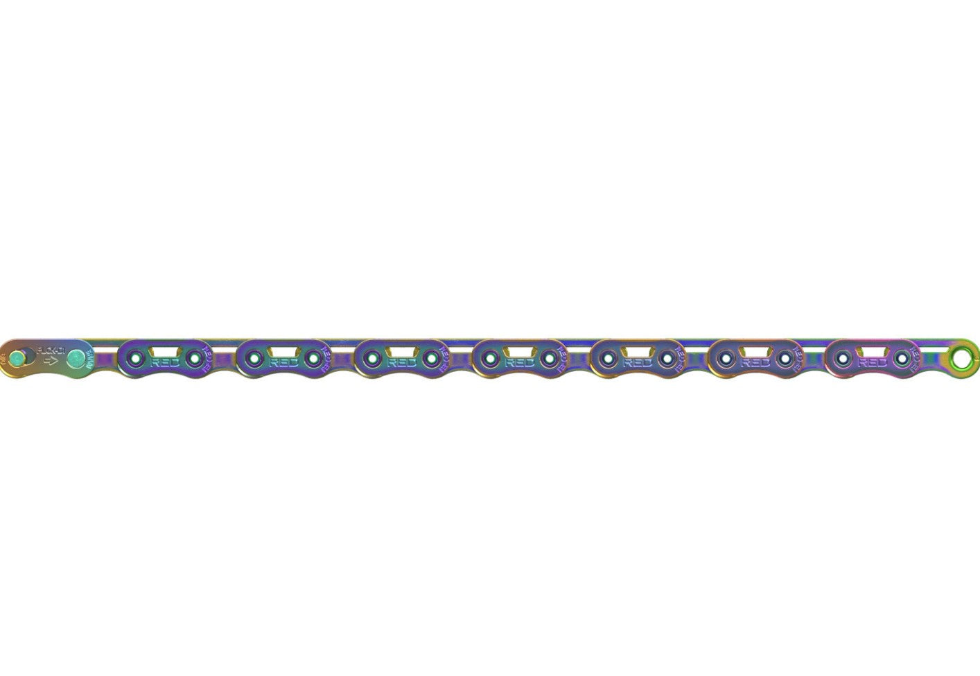 SRAM RED AXS E1, 12/13-fach Kette Power Chain, inkl. Power-Lock - Rainbow