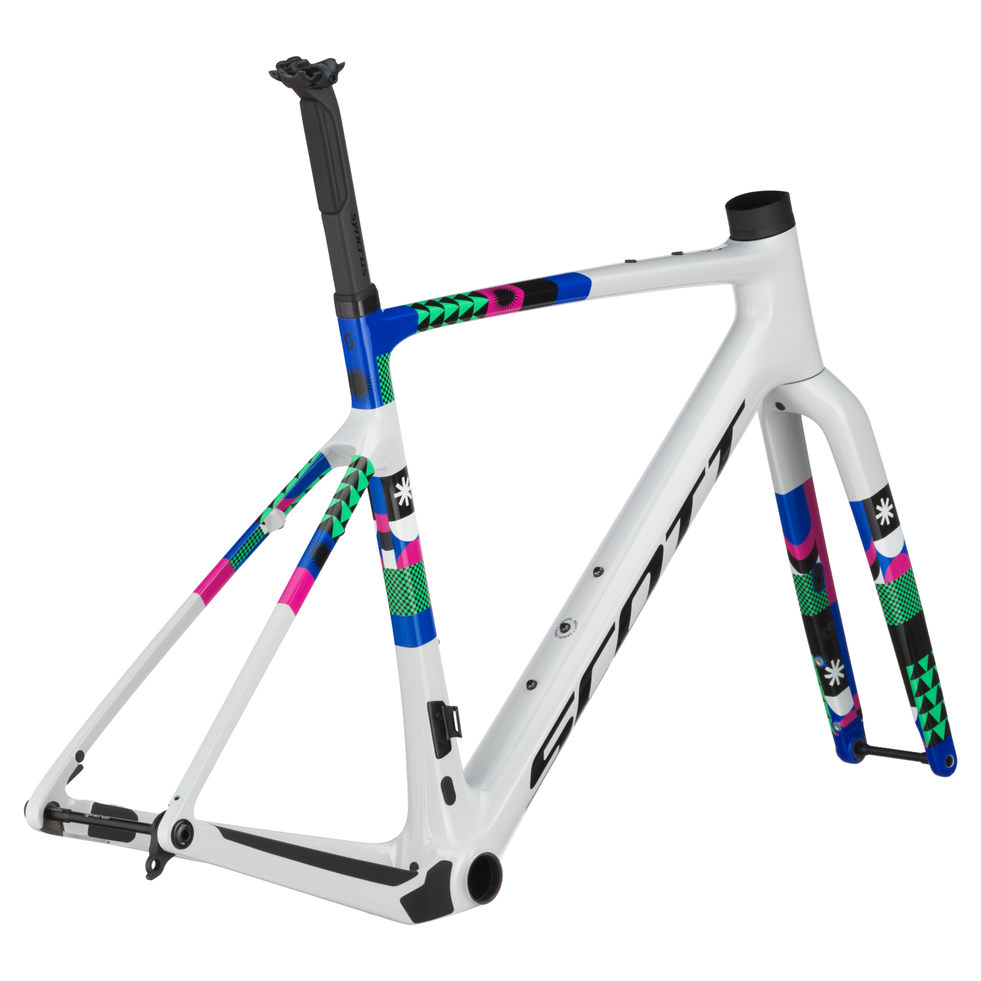 Scott Addict Gravel RC HMX Carbon Rahmen-Set - Beluga Grey