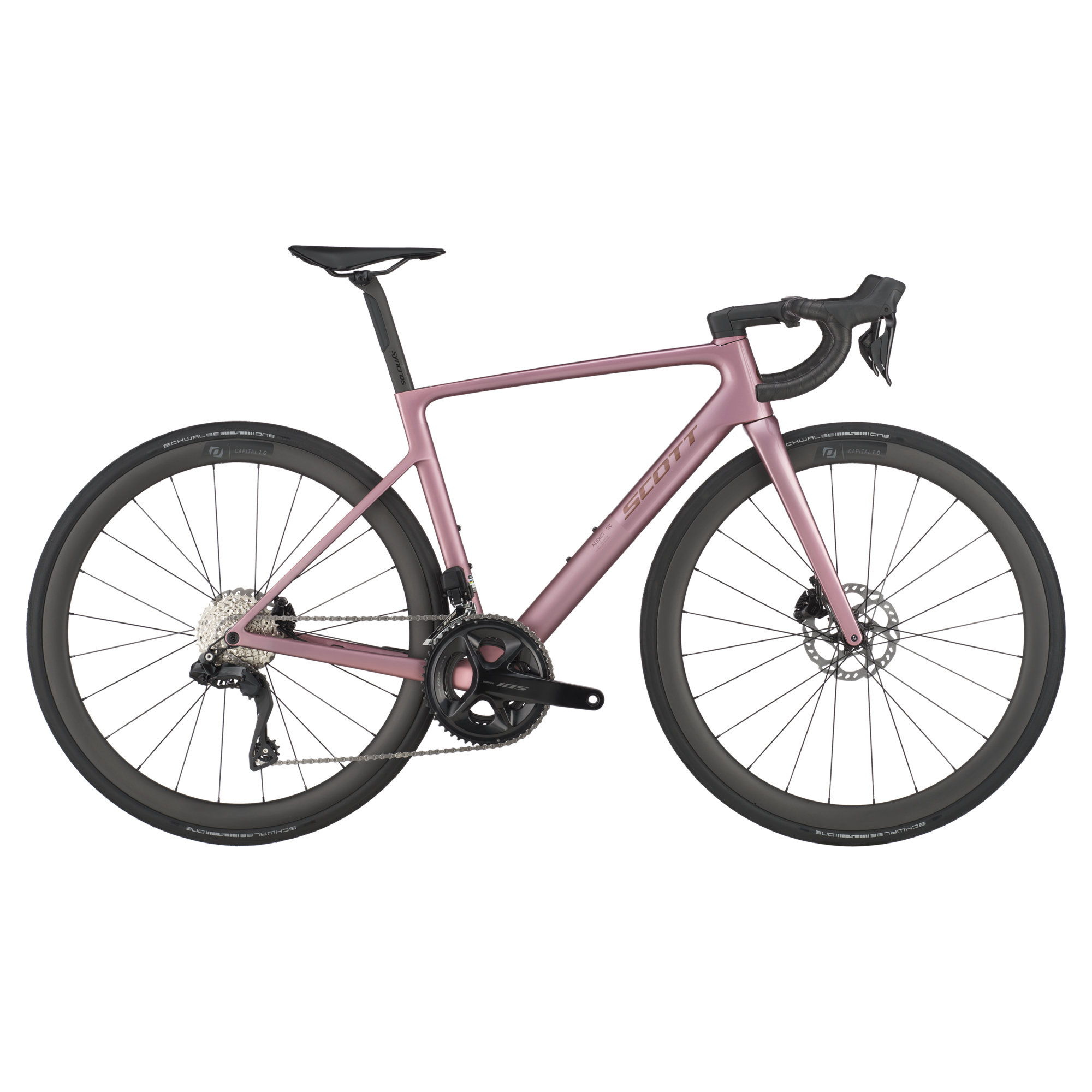Scott Addict RC 30 (2025) Rennrad, Shimano 105 Di2 2x12 - Ash Pink
