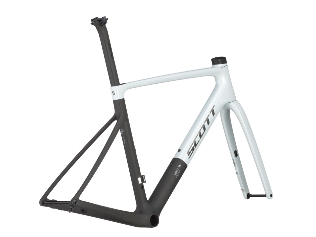 Scott Addict RC Pro HMX Carbon Rahmen-Set, Cumulus White - 56cm/Large