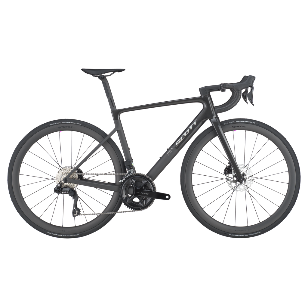 Scott Addict RC 30 (2025) road bike, Shimano 105 Di2 2x12 - Carbon Bla
