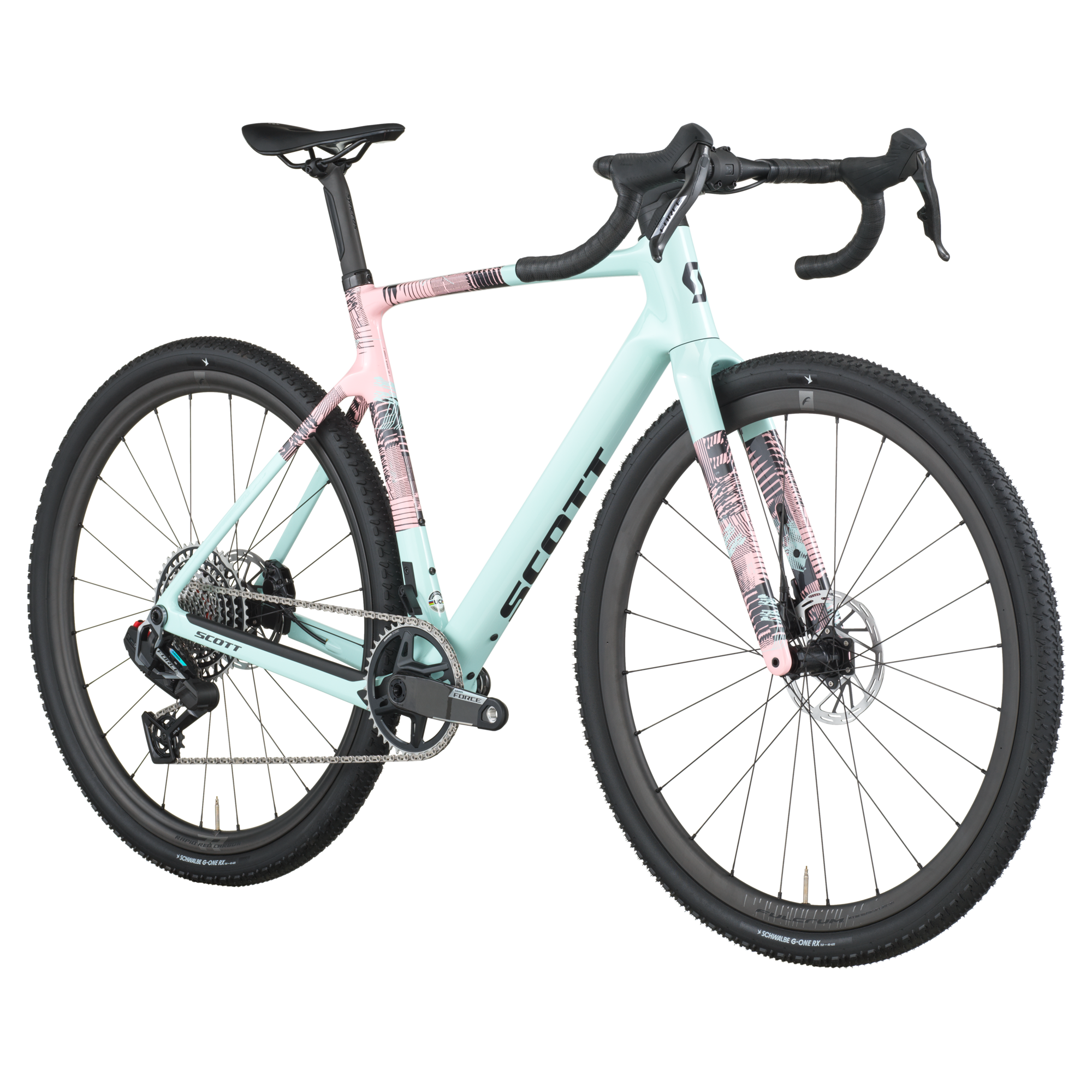 Scott Addict Gravel 10, SRAM FORCE AXS - Gelato blue / Gelato pink