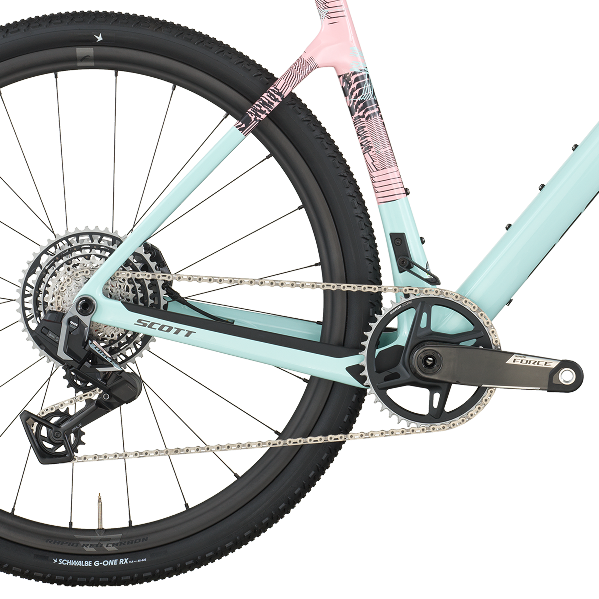 Scott Addict Gravel 10, SRAM FORCE AXS - Gelato blue / Gelato pink