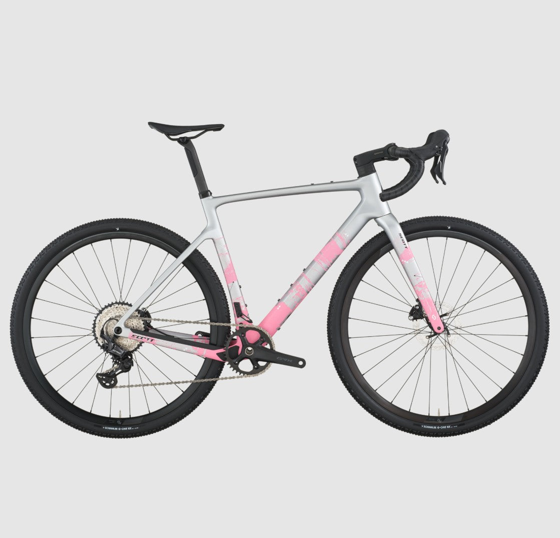 Scott Addict Gravel 30 - Carbon Grey / Pink