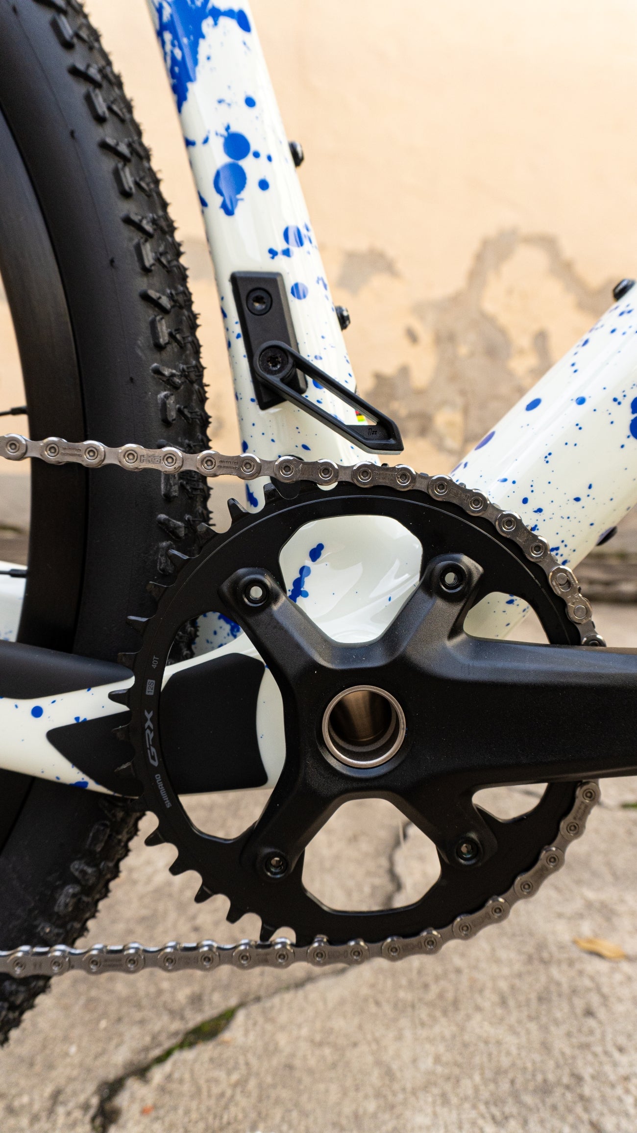 Scott Addict Gravel 30 - White / Splatter Blue