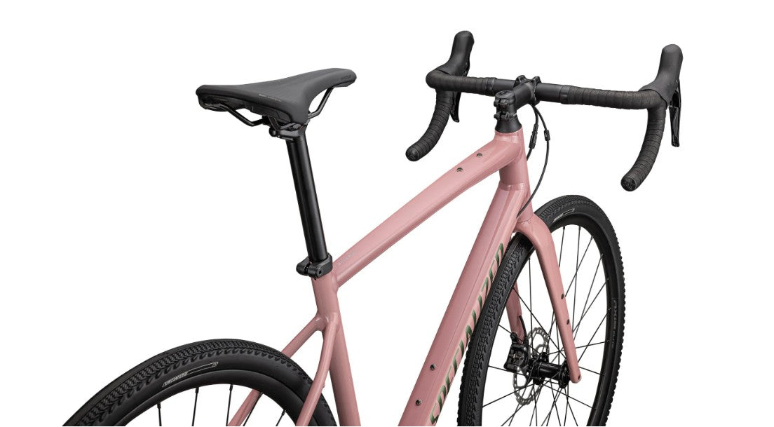 Specialized DIVERGE E5 Elite, Shimano GRX - Gloss Dusty Pink / Cypress Green Metallic