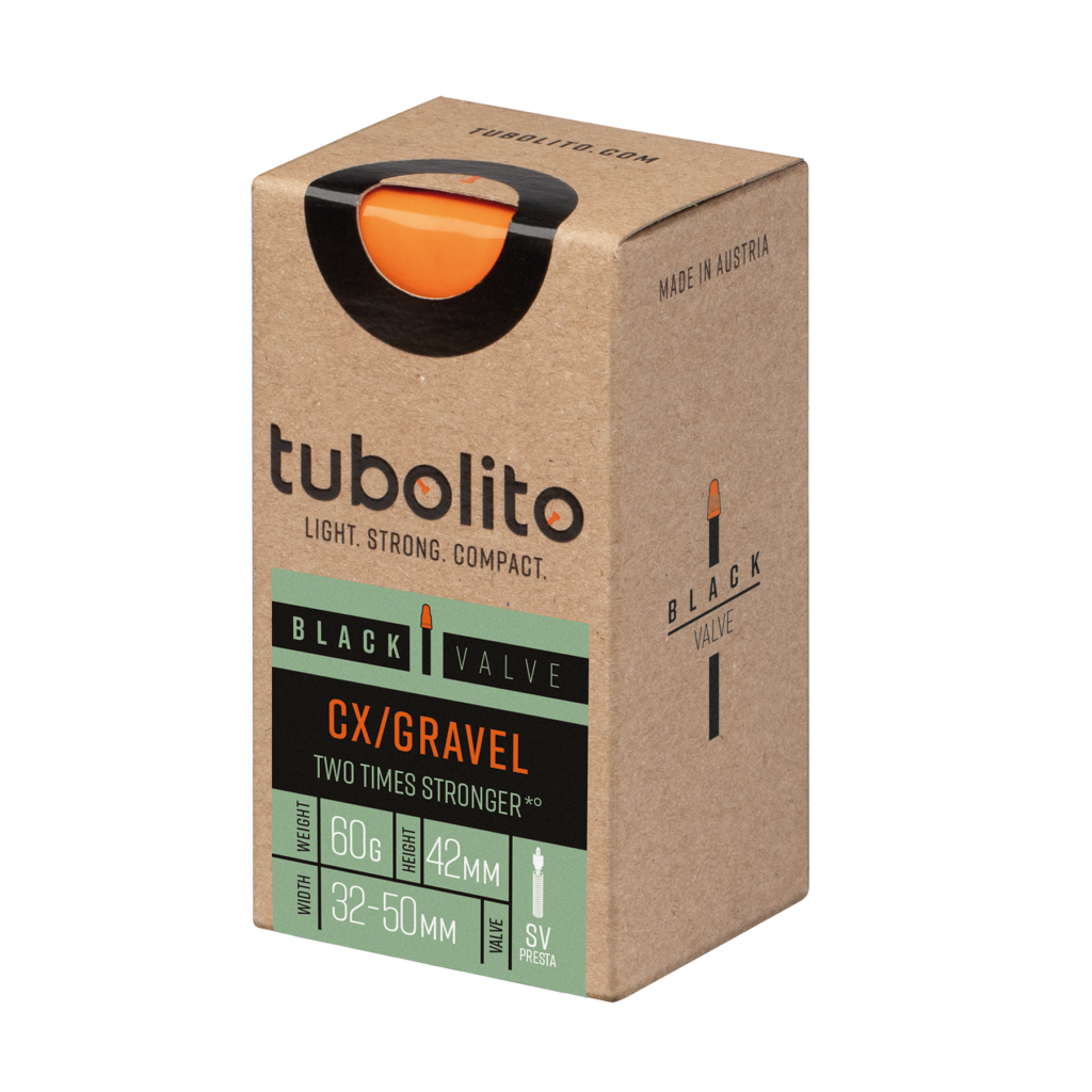 Tubolito Tubo CX/Gravel 28"/700c Schlauch - schwarzes Ventil