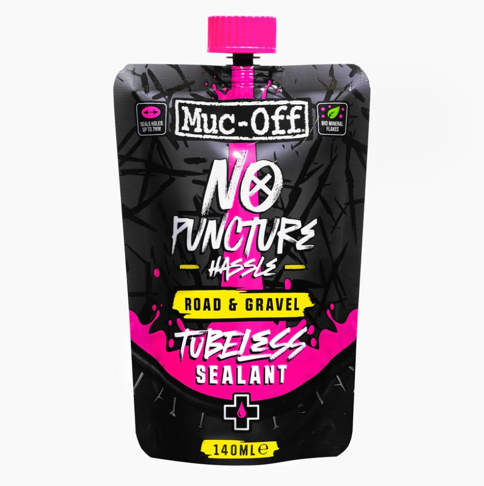 Muc-Off No Puncture Hassle 140ml Pouch - Road & Gravel Tubeless Sealant Dichtmilch