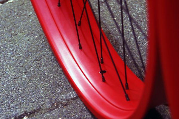 SM-Parts Cruiser Vorderrad 24" 80mm Rot