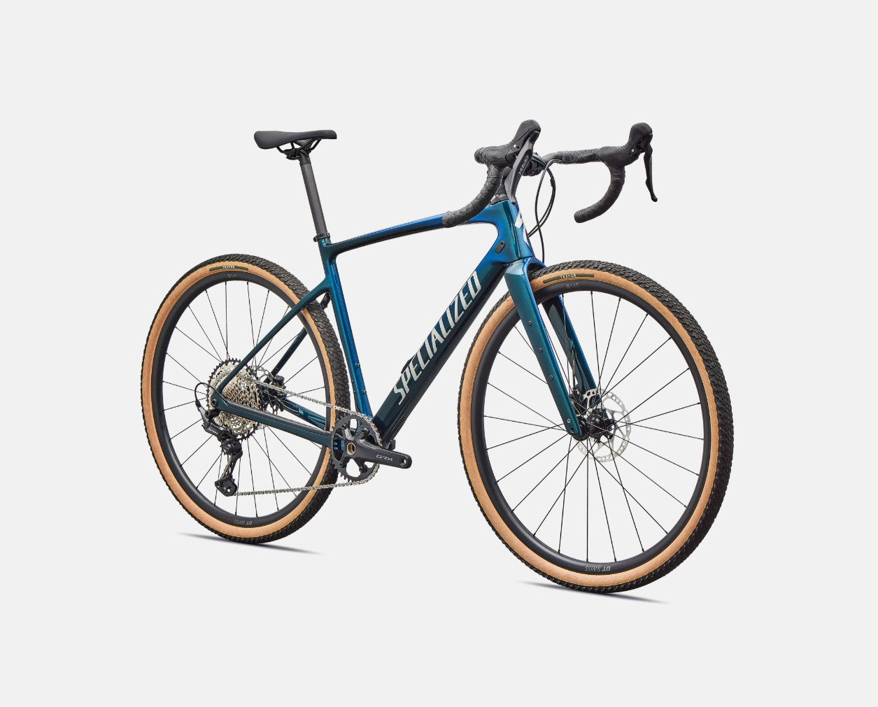 Specialized Diverge 4 Sport Carbon, Shimano GRX 1x12 - Emerald Metallic / Silver Dust