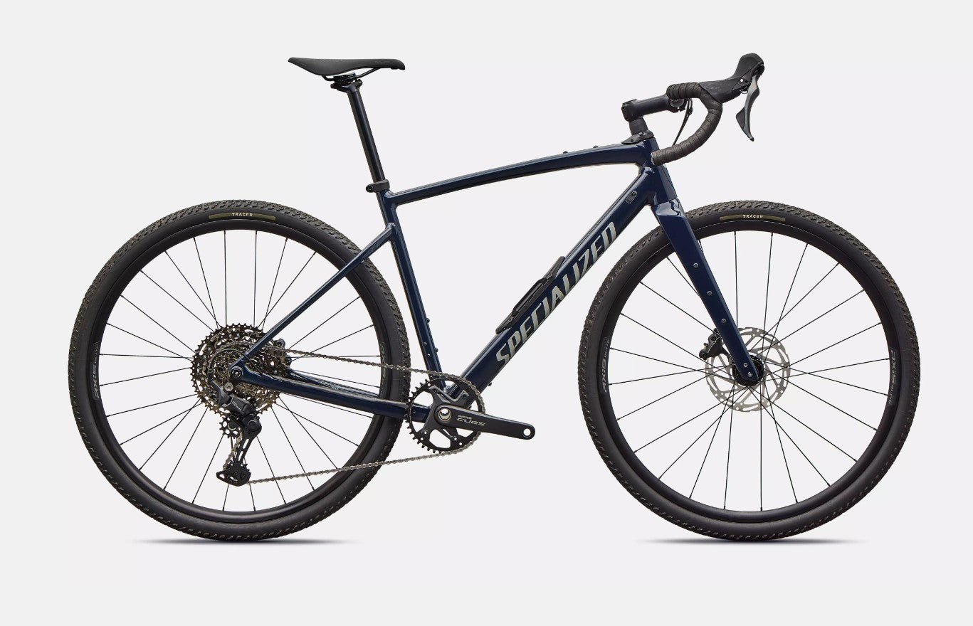 Specialized DIVERGE 4 Sport, Shimano Cues Future Shock - Gloss Dark Navy / Dolomite Metallic