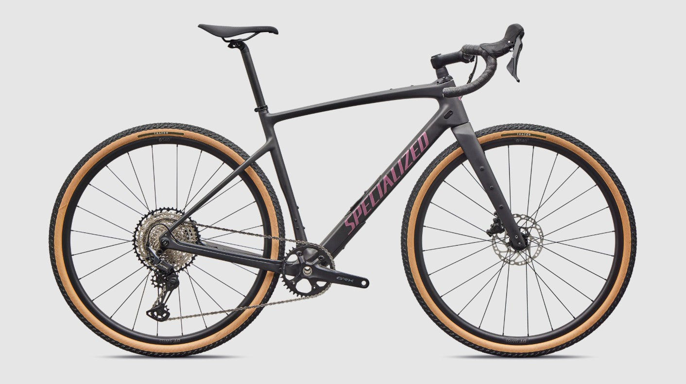 Specialized Diverge 4 Sport Carbon, Shimano GRX 1x12 - Obsidian Metallic / Quartz Metallic