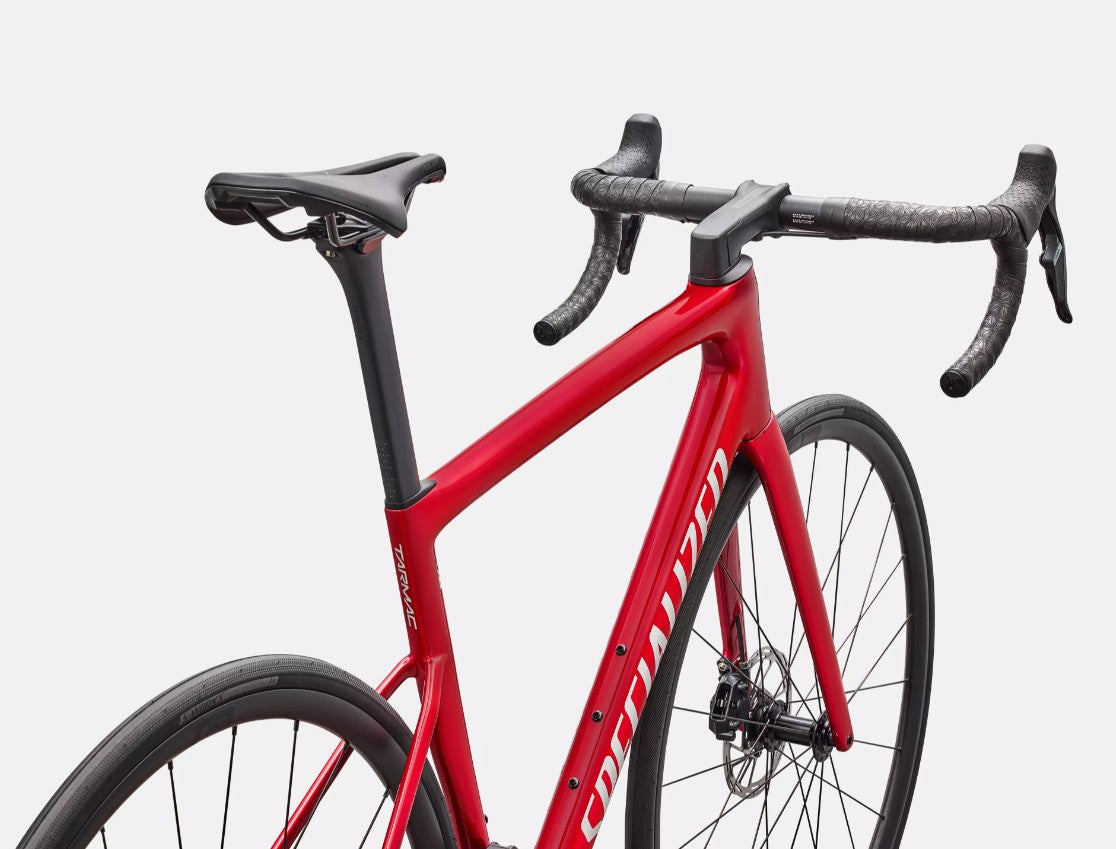 Specialized Tarmac SL8 Comp, SRAM Rival AXS 2x12 - Gloss Red Tint over Silver Dust