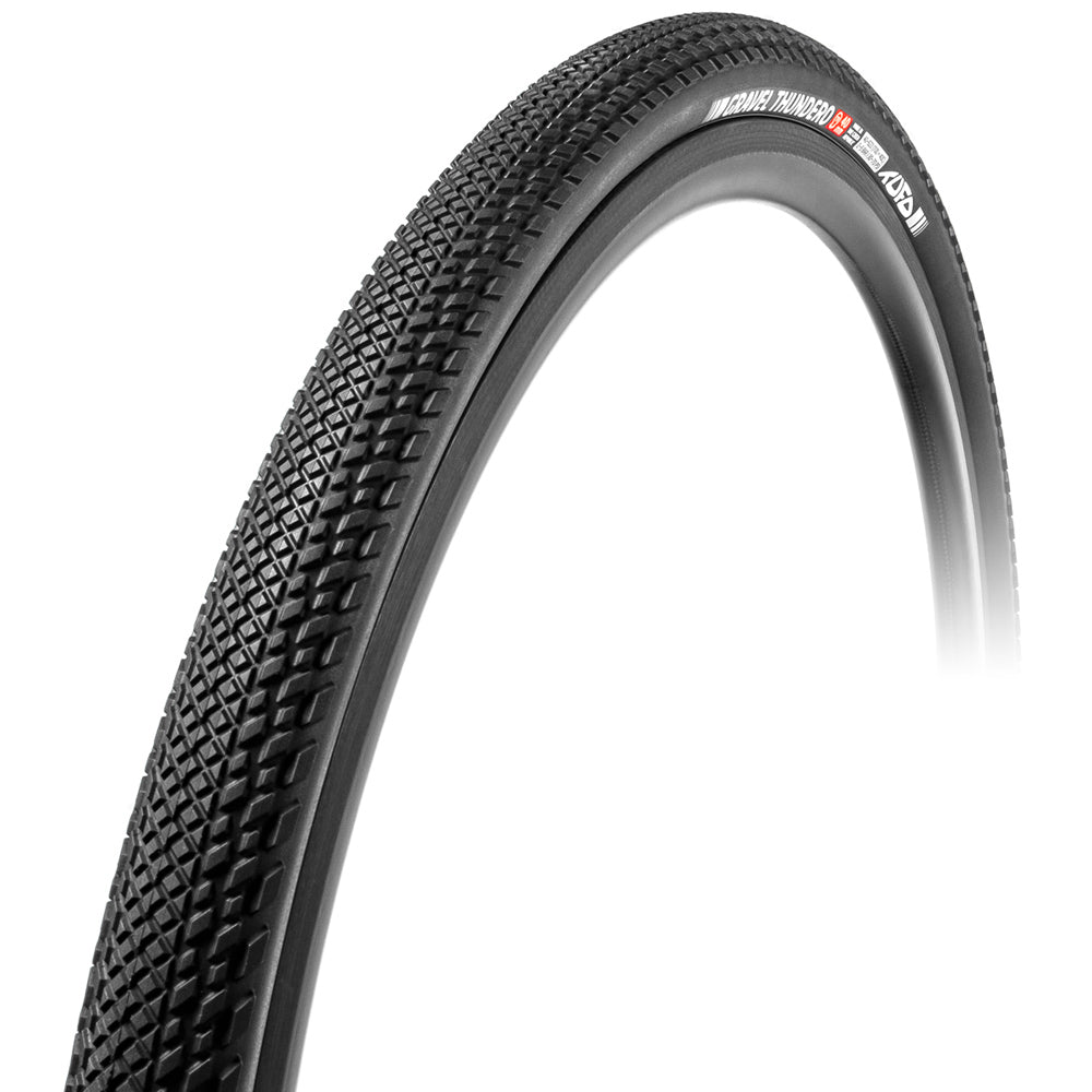 Tufo Gravel Thundero folding tire 700x44c, TLR - Black/Black