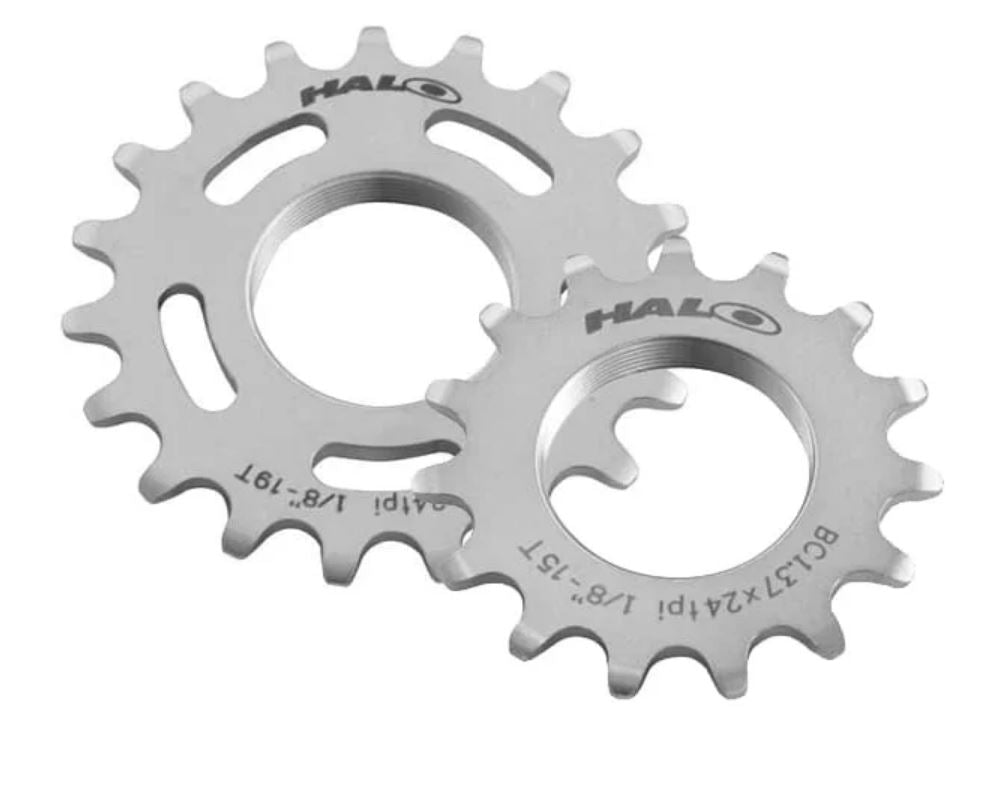 Halo Track Cog Fixed-Ritzel 1/8" - Silber