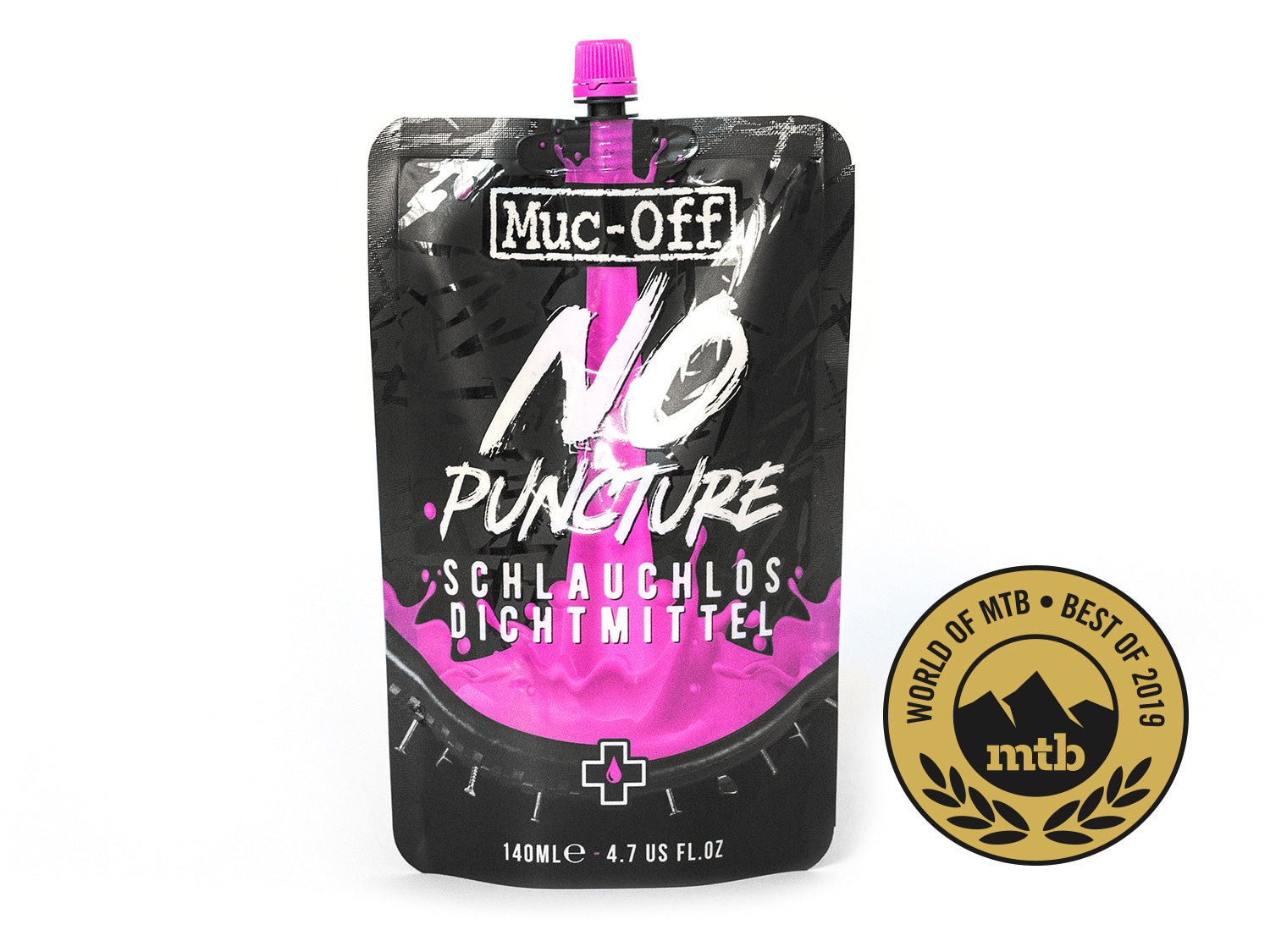 Muc-Off No Puncture Hassle Pouch 140ml - Tubeless Dichtmilch