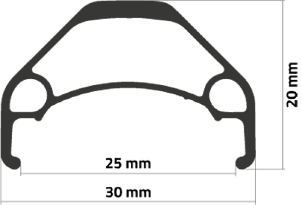 Ambrosio Crossover Hohlkammer Felge 28/29" 700c