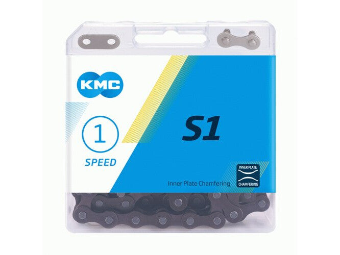 KMC S1 Singlespeed Kette 1/2"x1/8" - Schwarz