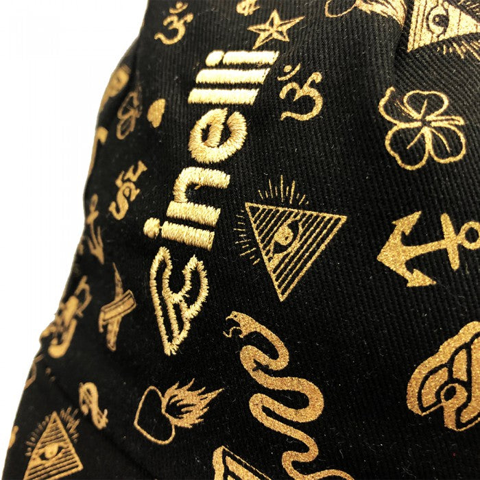 Cinelli Mike Giant Super Deluxe "Icons" Cycling Cap Schwarz/Gold