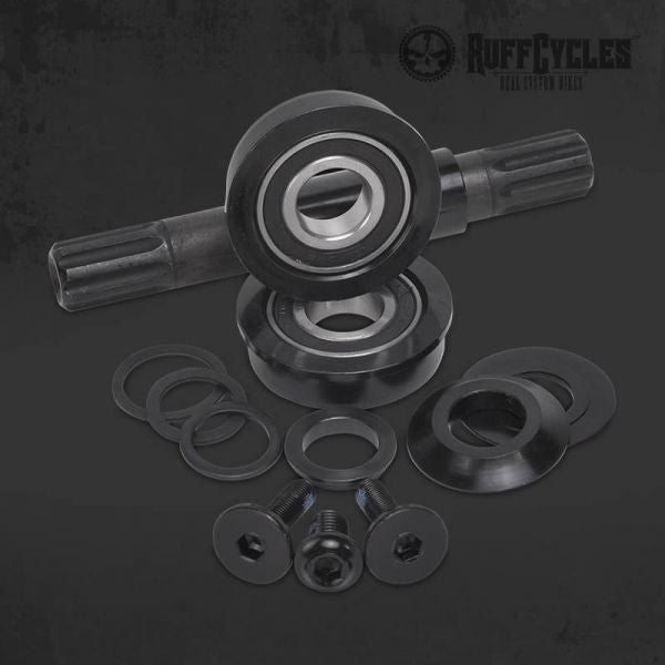 Ruff-Cycles 3-tlg. Kurbelgarnitur 140mm - Industrielager - Silber
